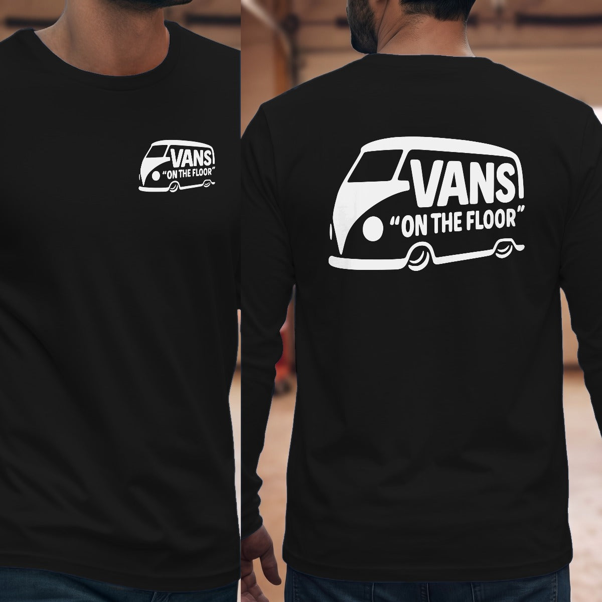 Black | Left Chest + Back