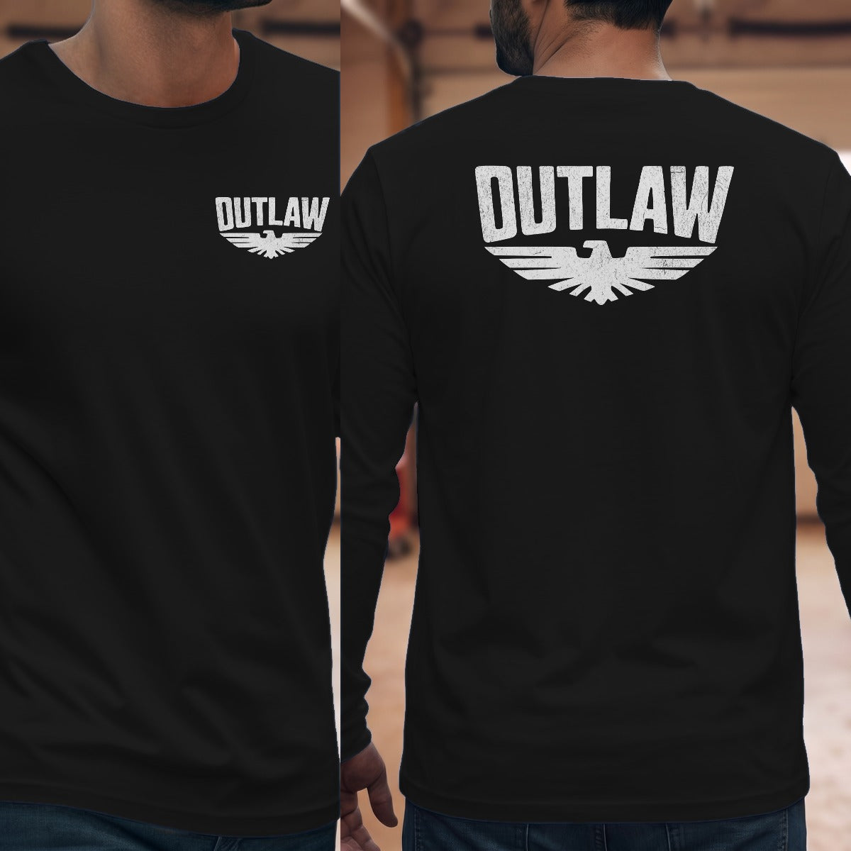 Black | Left Chest + Back