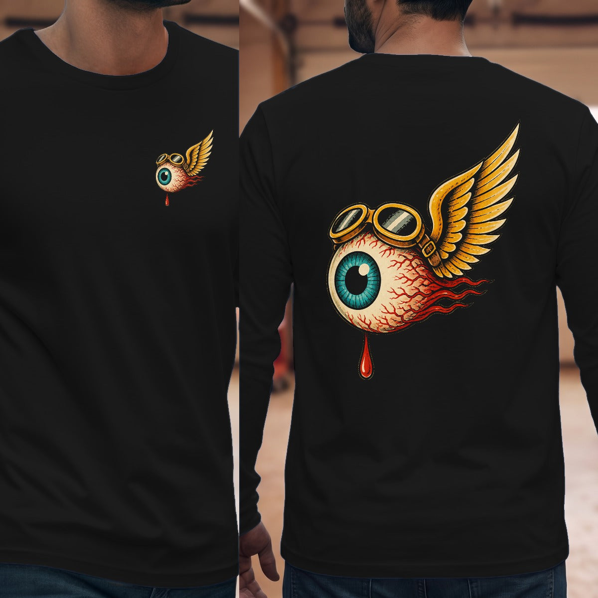 Black | Left Chest + Back