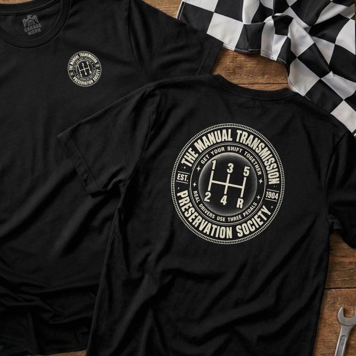 Black | Left Chest + Back