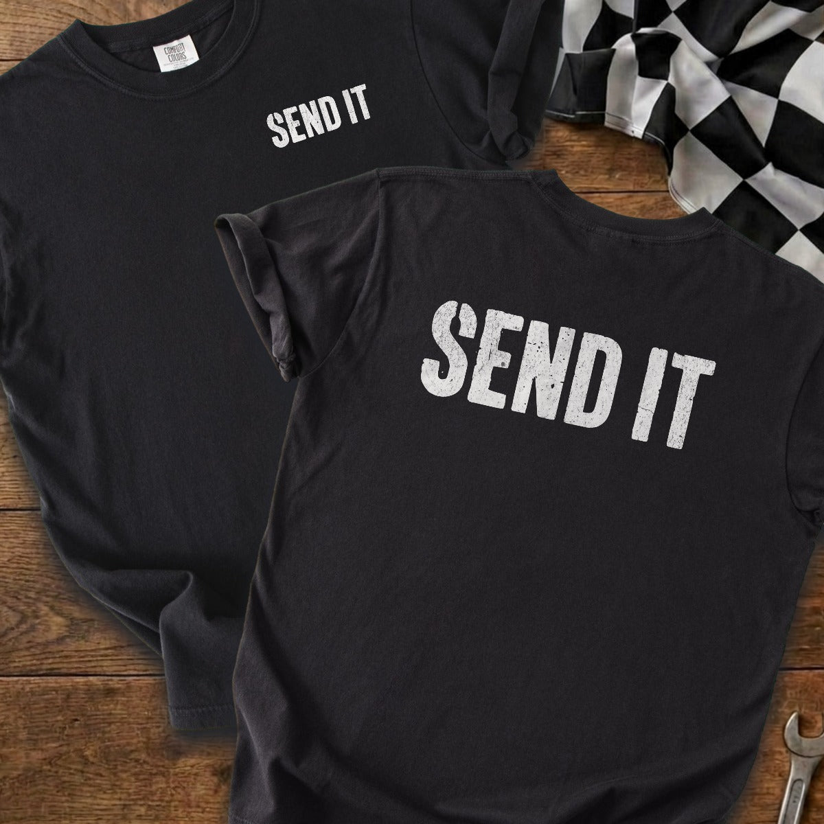 Black | Left Chest + Back