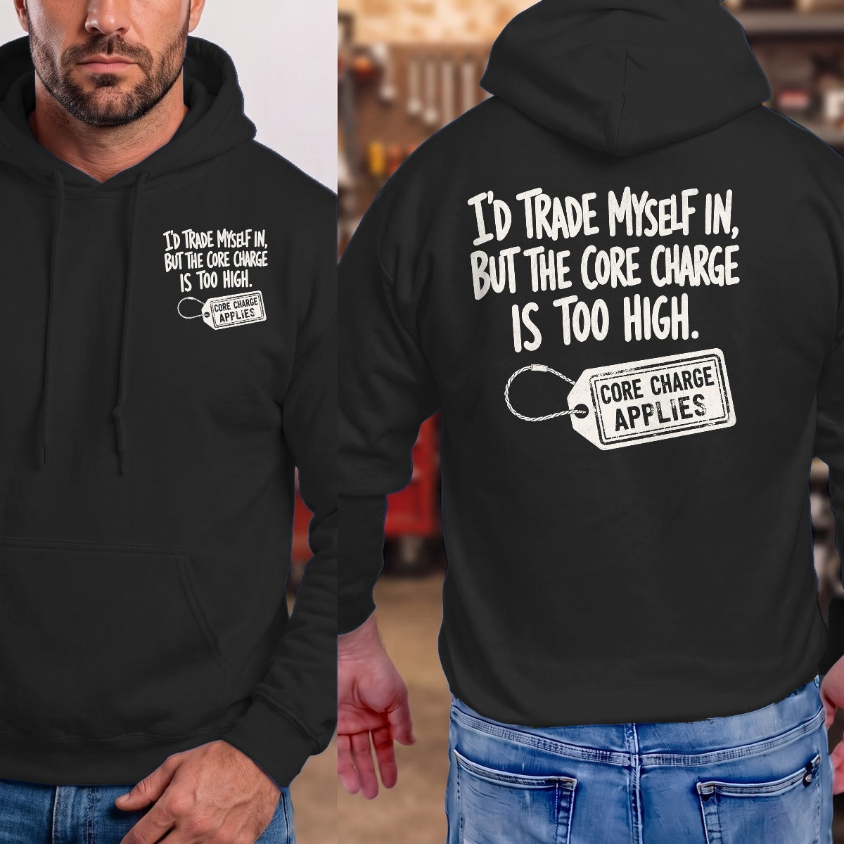 Black | Left Chest + Back