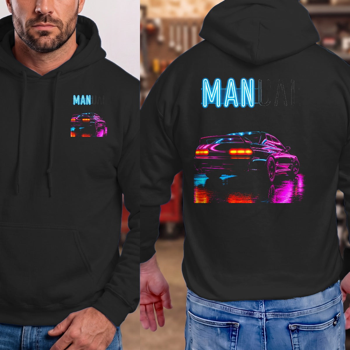 Black | Left Chest + Back