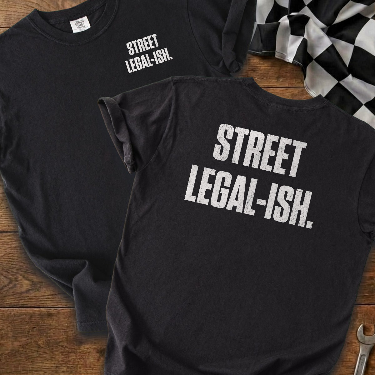 Black | Left Chest + Back