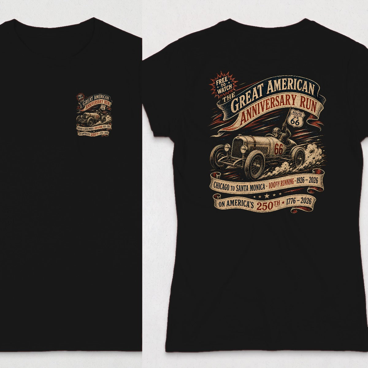 Black | Left Chest + Back