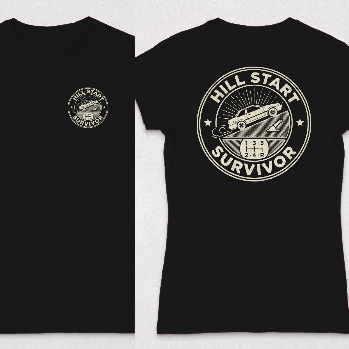 Black | Left Chest + Back