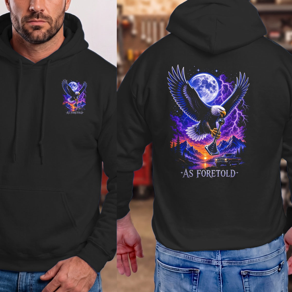 Black | Left Chest + Back