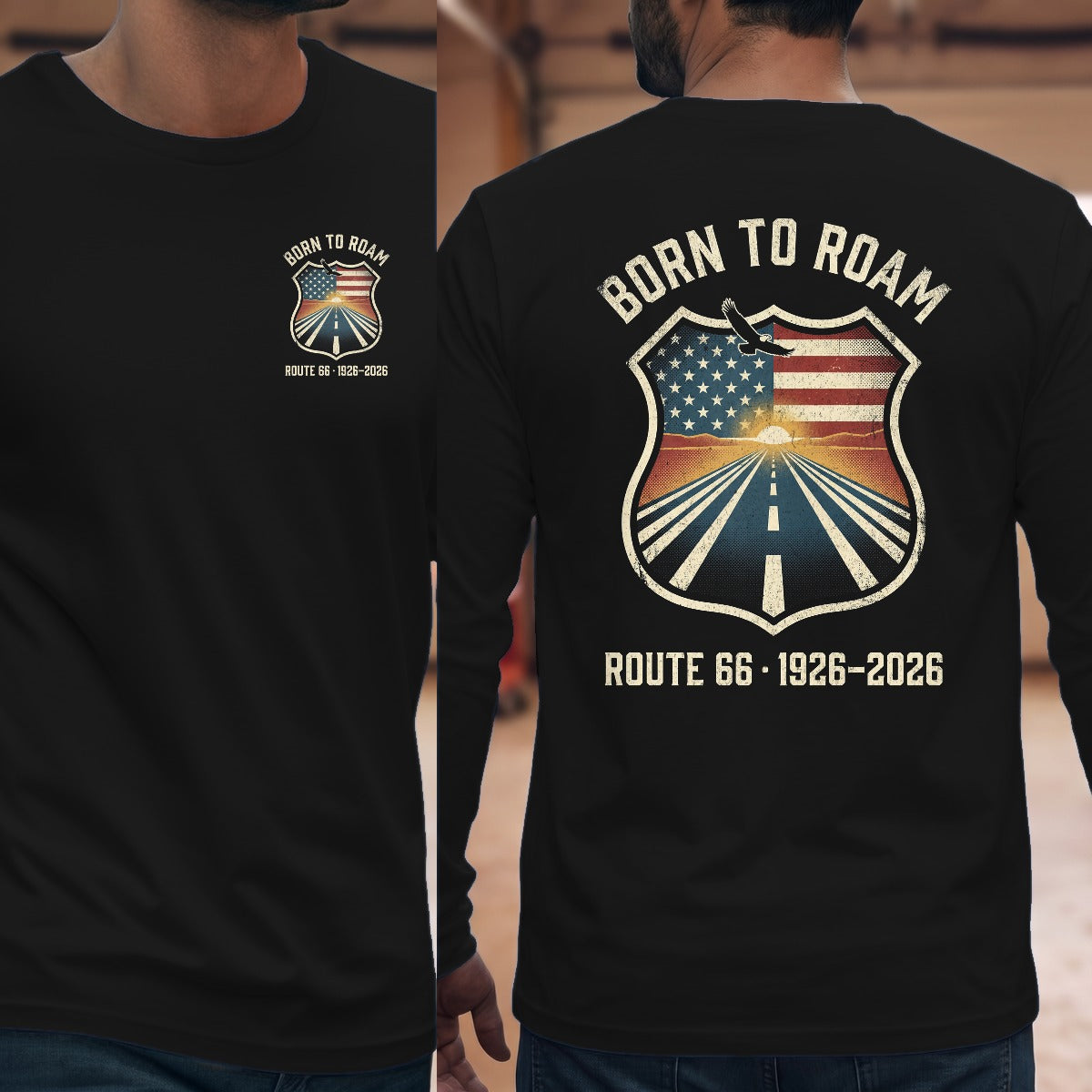 Black | Left Chest + Back