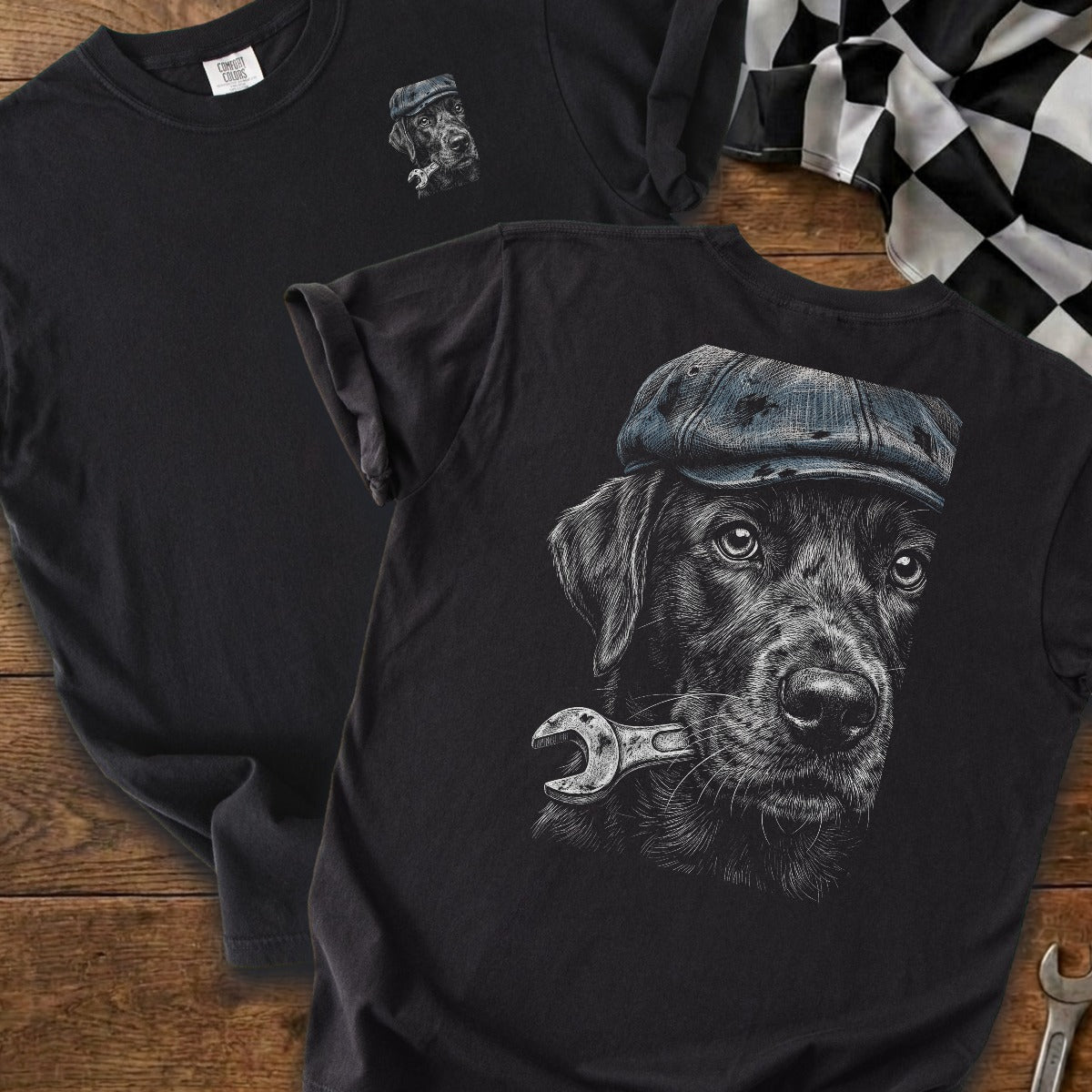 Black | Left Chest + Back