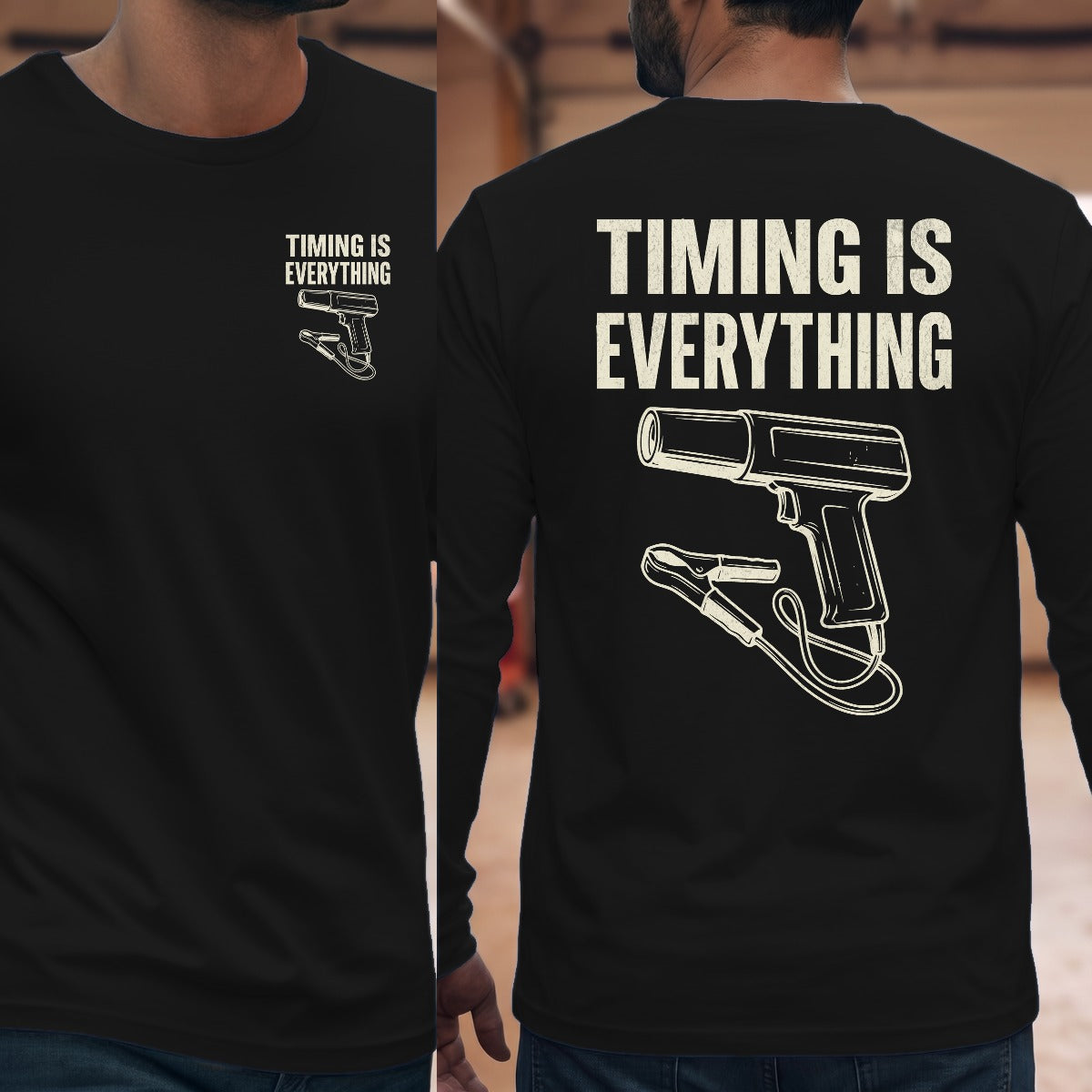 Black | Left Chest + Back