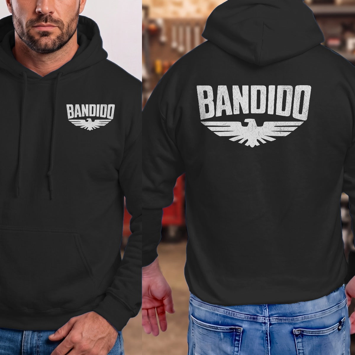 Black | Left Chest + Back