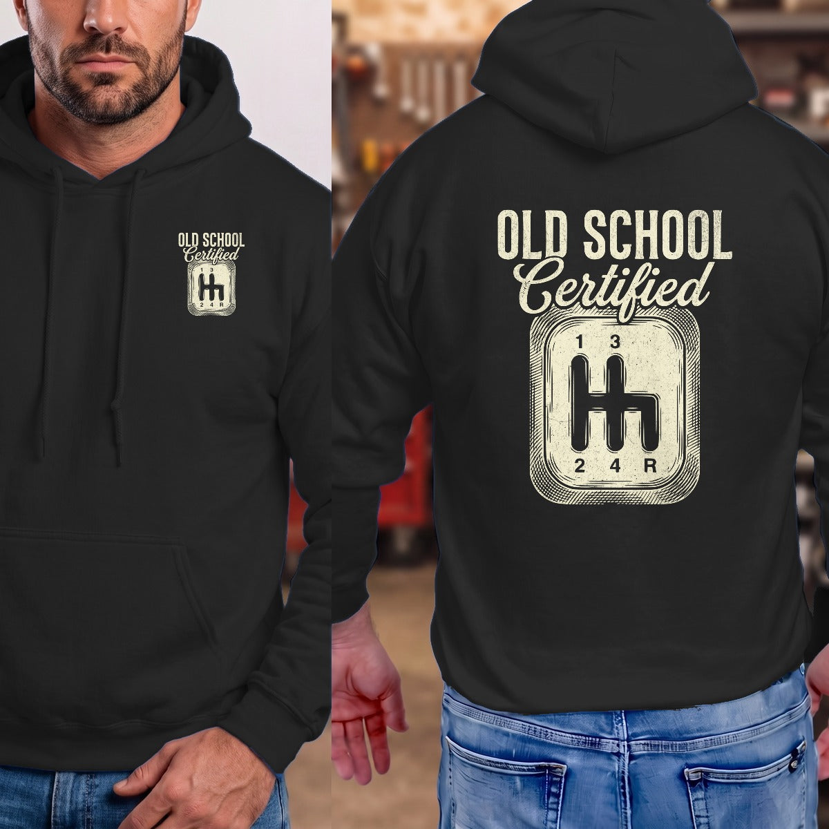 Black | Left Chest + Back