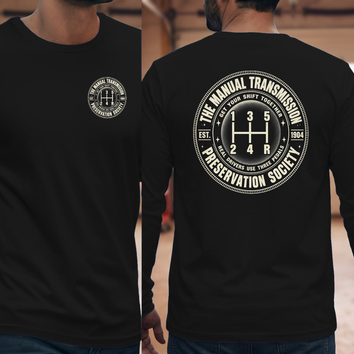 Black | Left Chest + Back