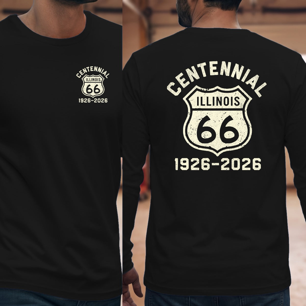 Black | Left Chest + Back