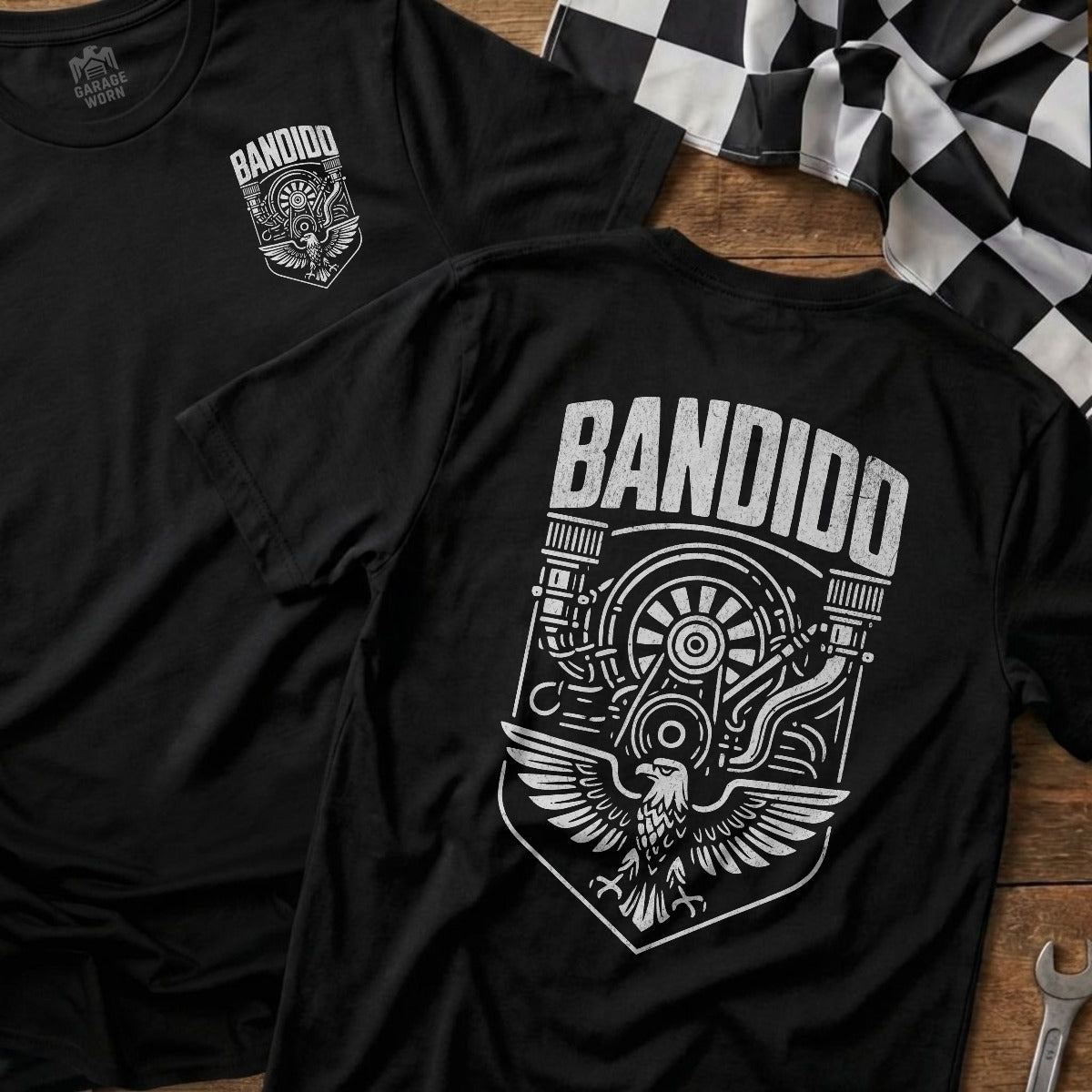 Black | Left Chest + Back