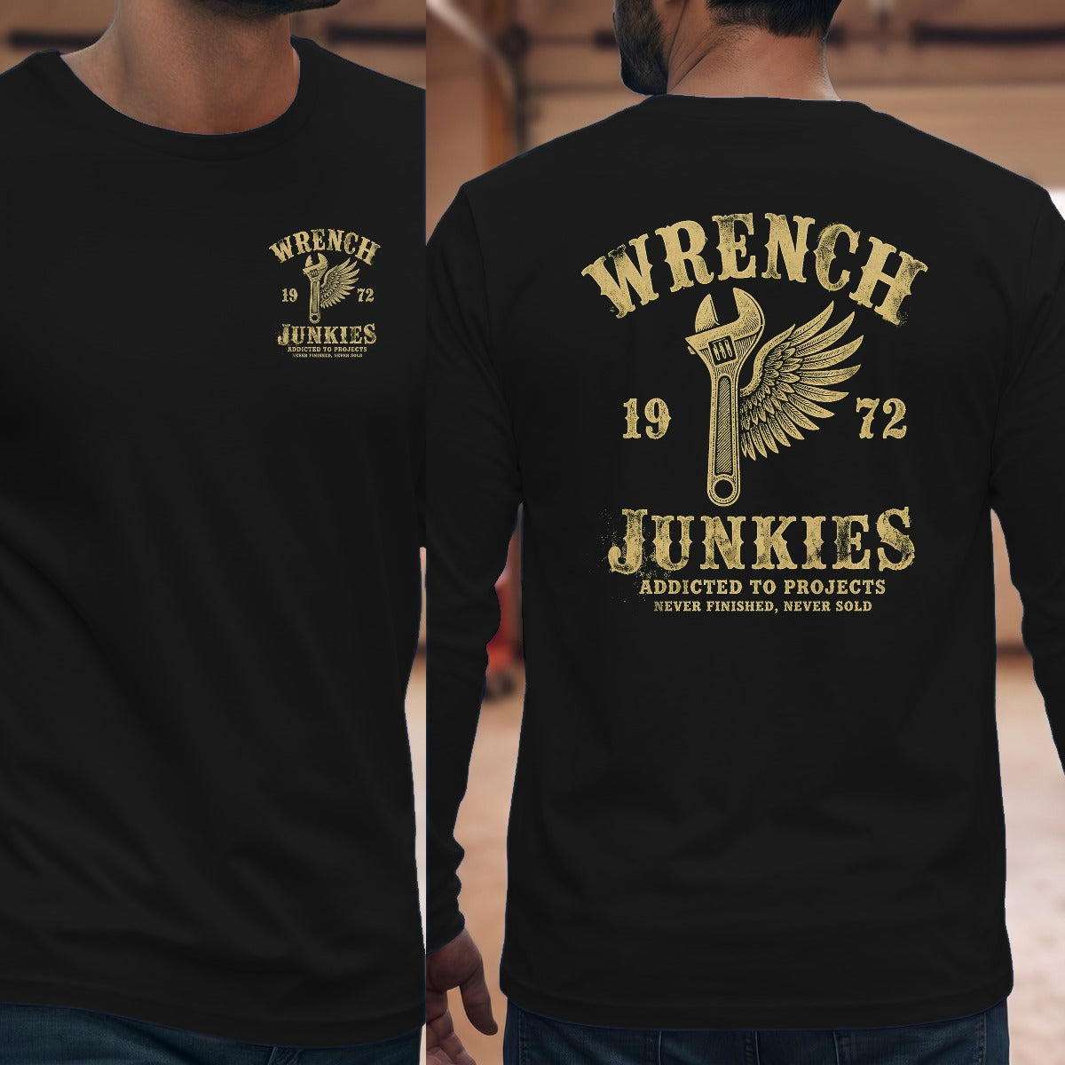 Black | Left Chest + Back