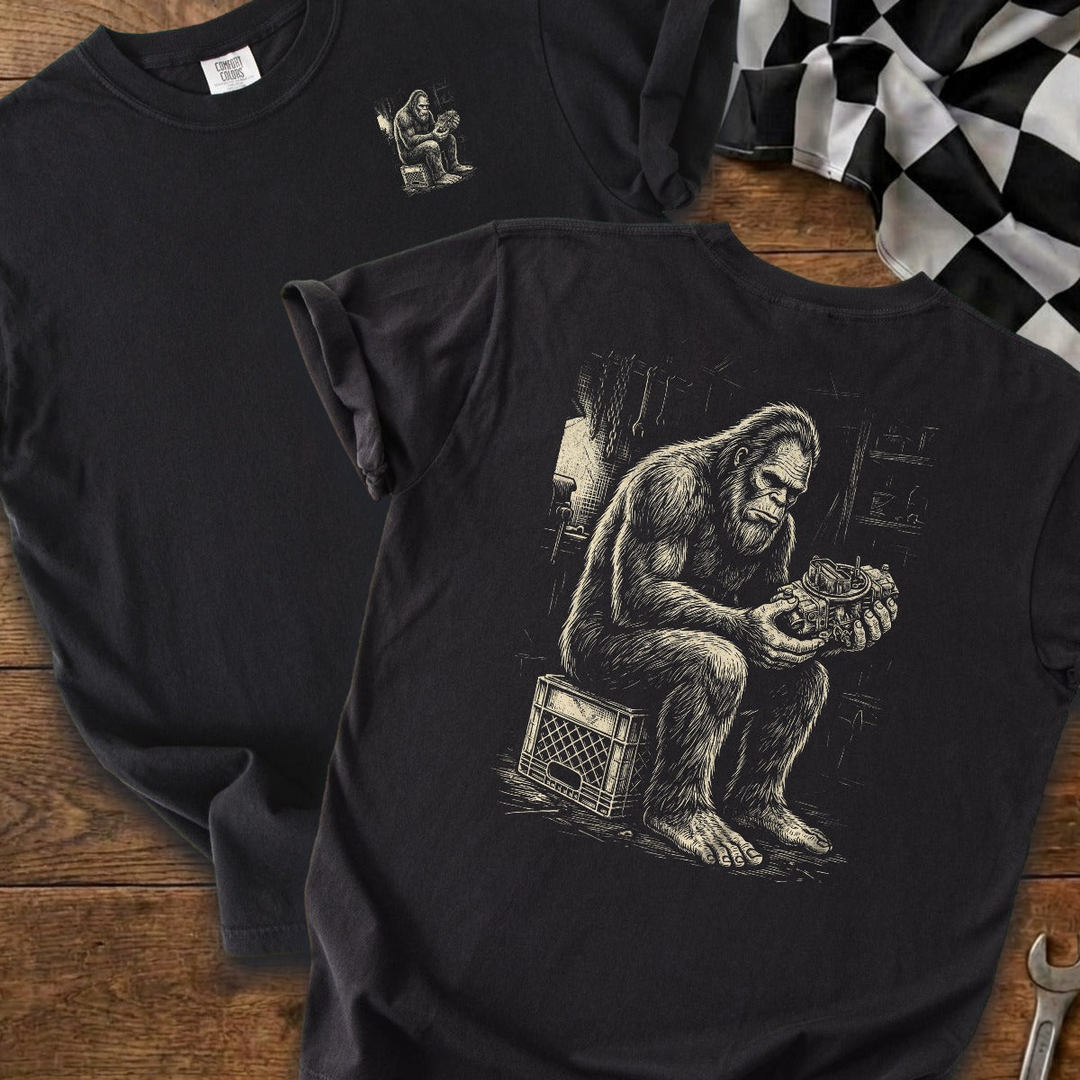 Black | Left Chest + Back