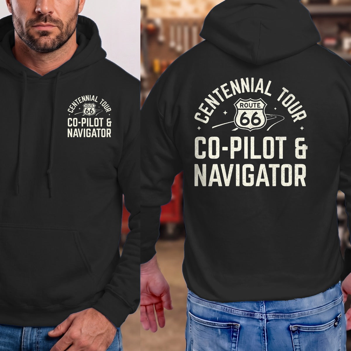 Black | Left Chest + Back