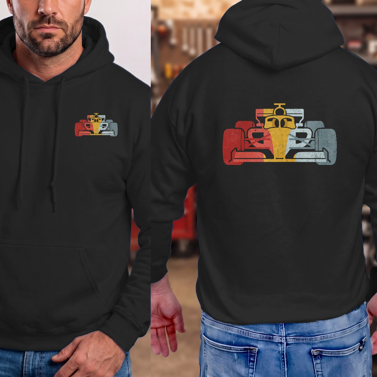 Black | Left Chest + Back