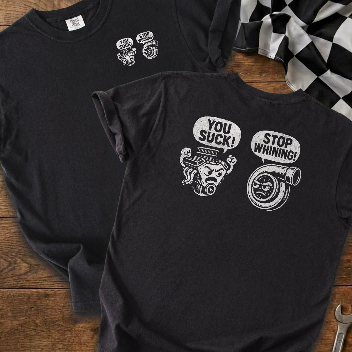 Black | Left Chest + Back