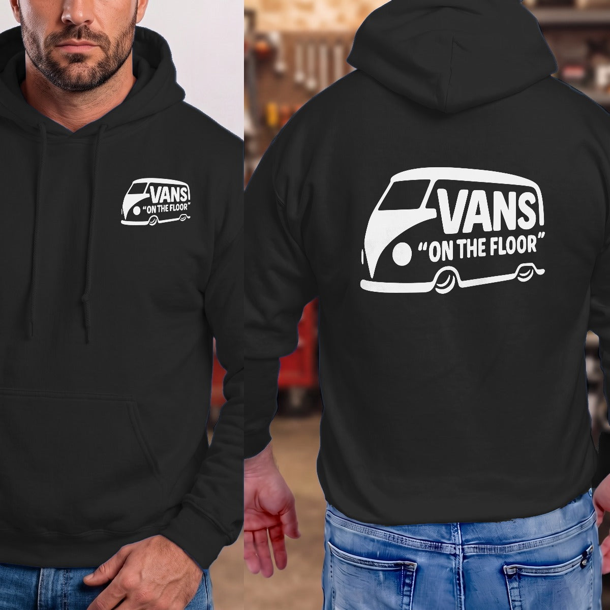 Black | Left Chest + Back
