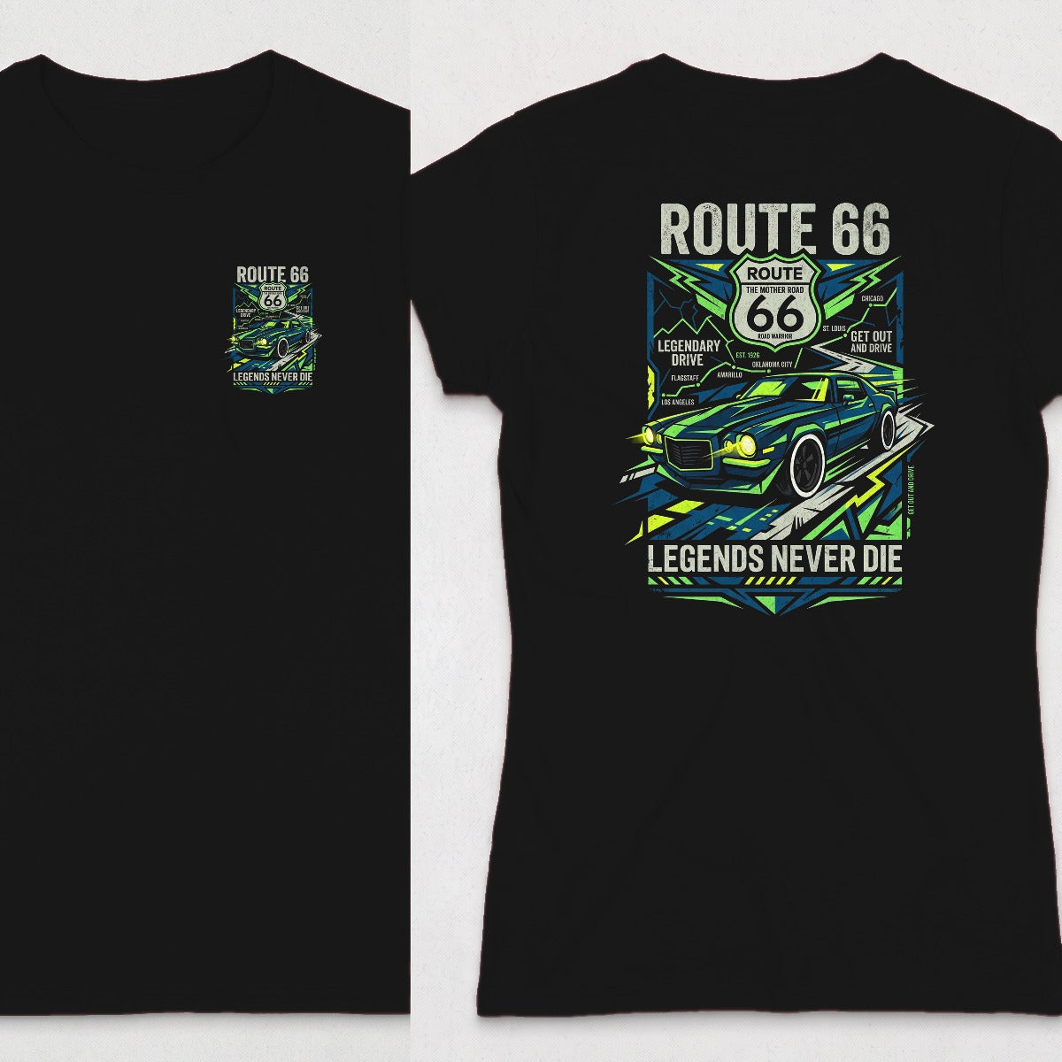Black | Left Chest + Back