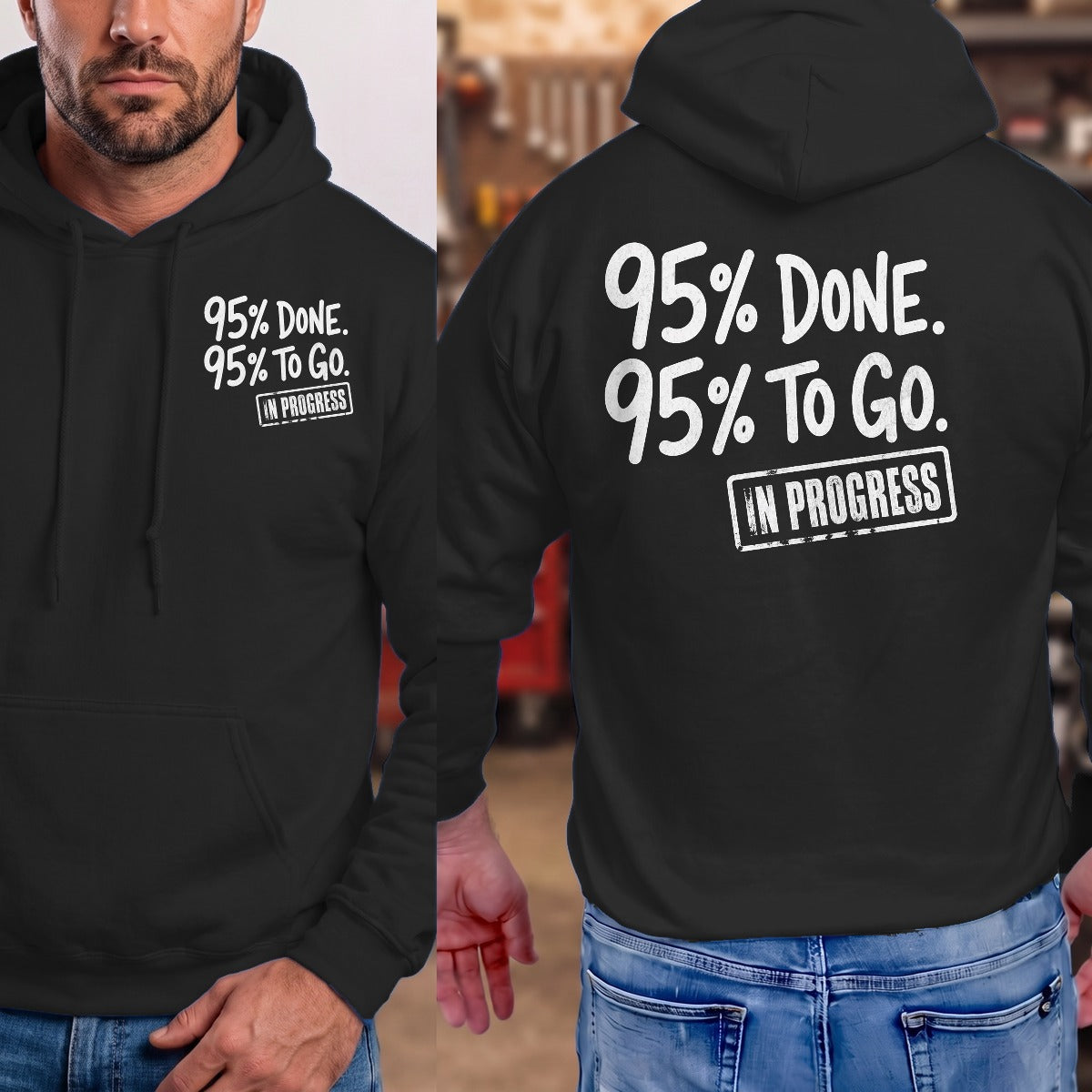 Black | Left Chest + Back