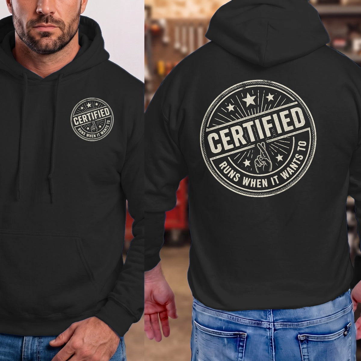 Black | Front & Back