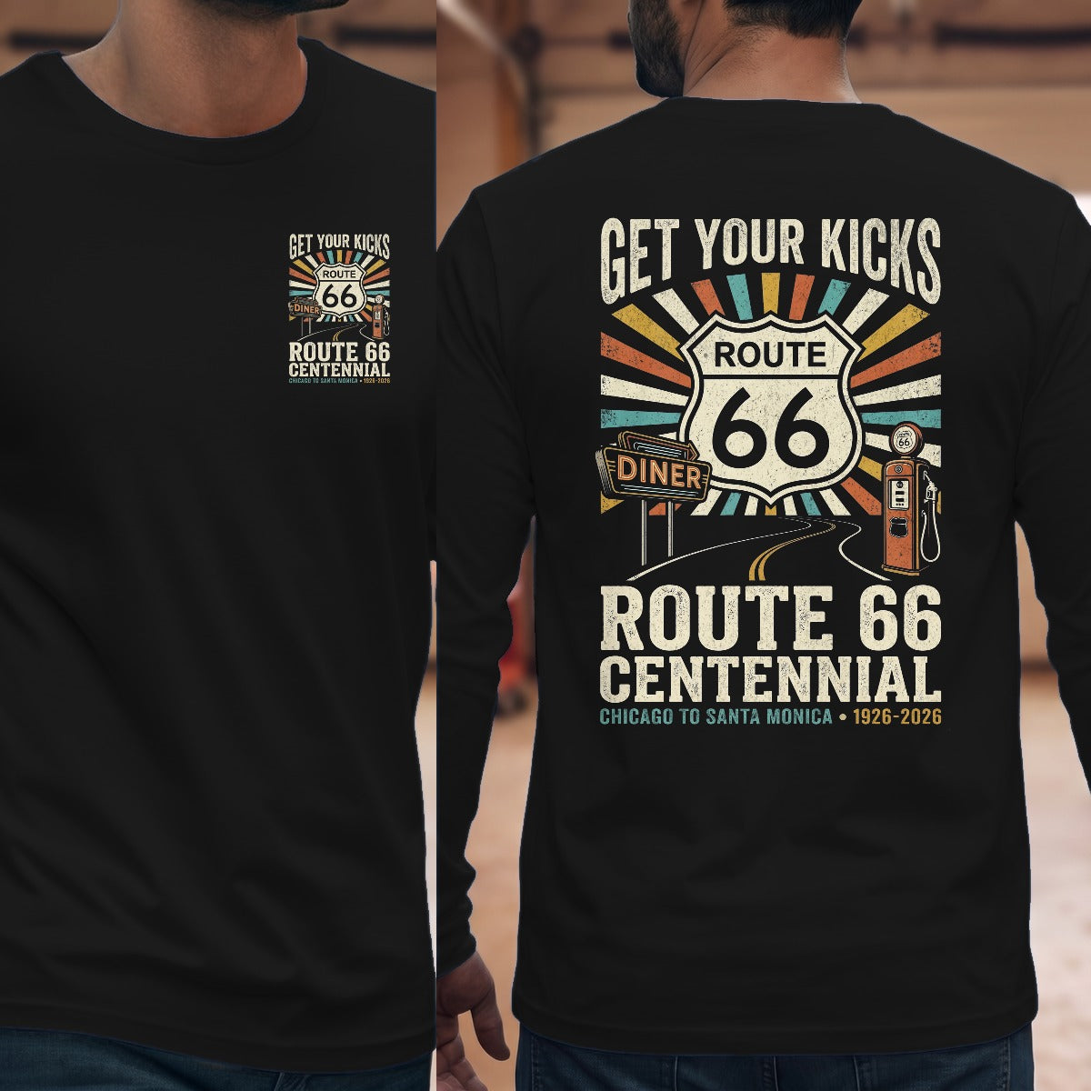Black | Left Chest + Back