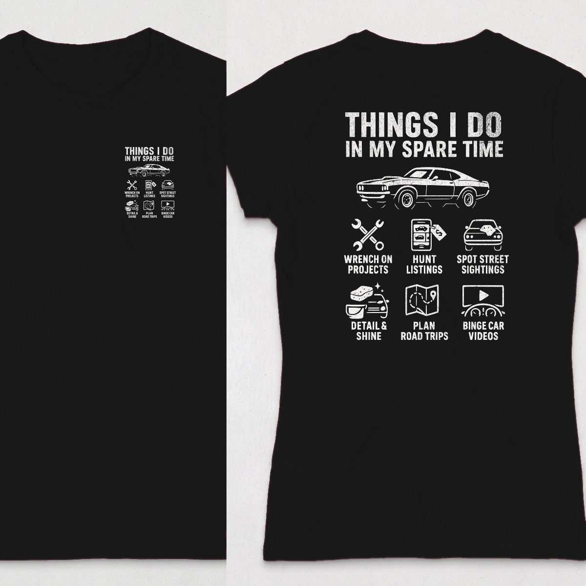Black | Left Chest + Back
