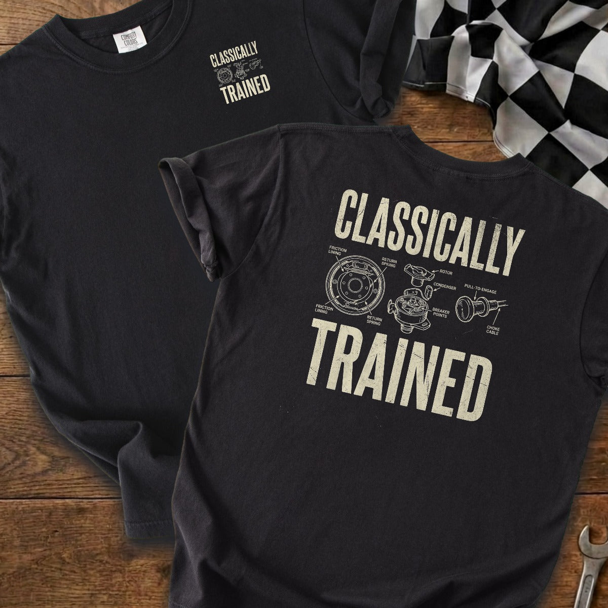 Black | Left Chest + Back