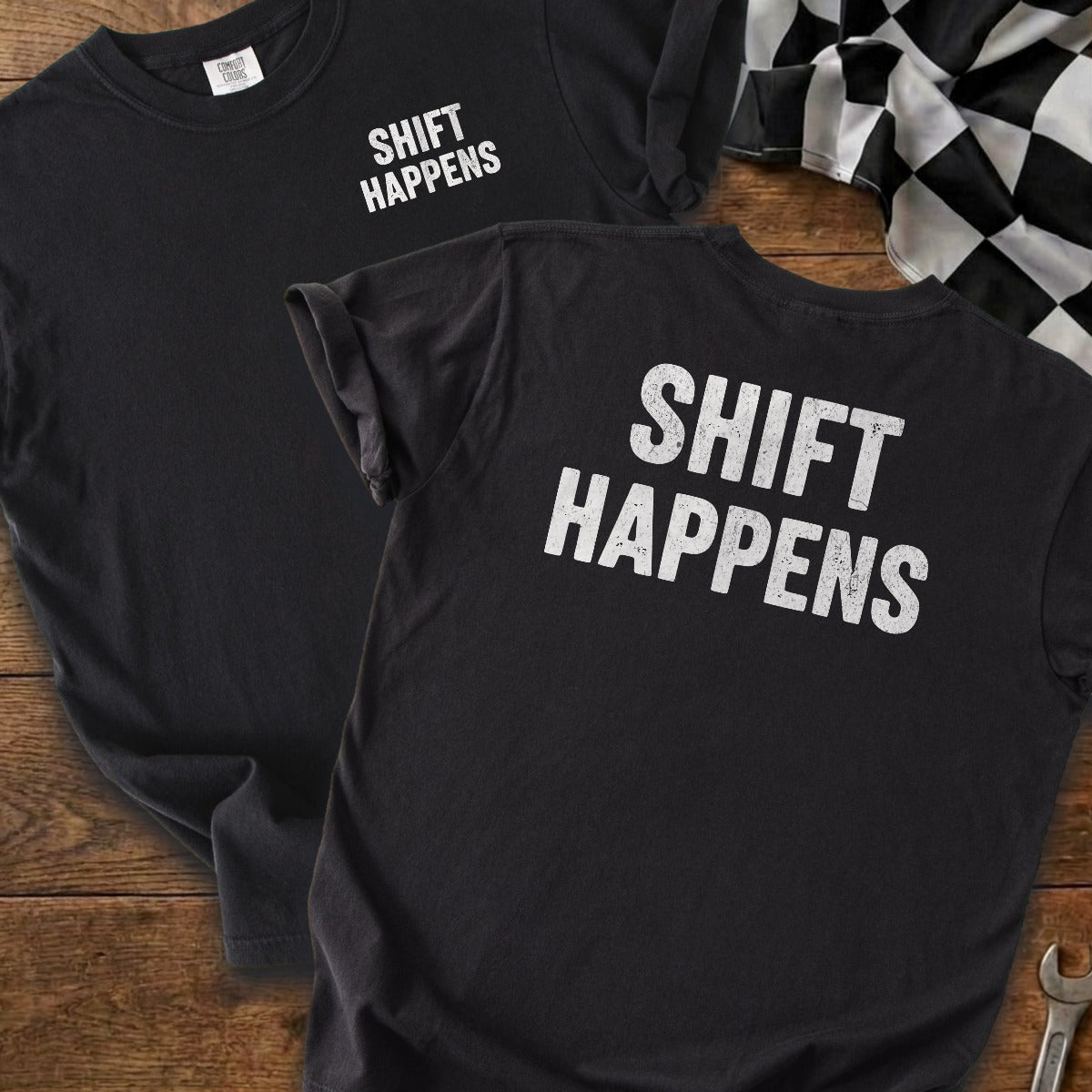 Black | Left Chest + Back