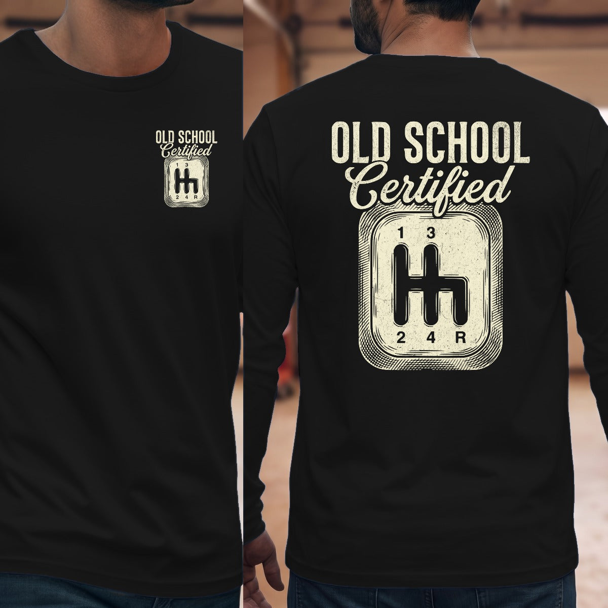 Black | Left Chest + Back