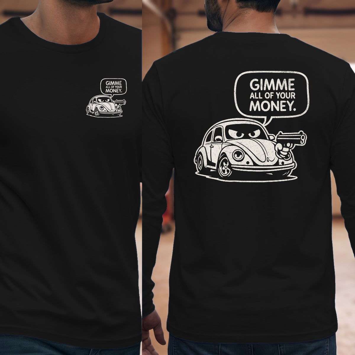 Black | Left Chest + Back
