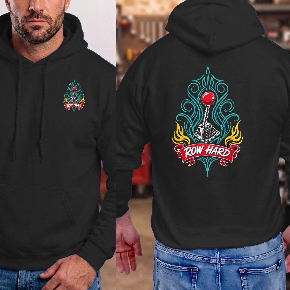 Black | Left Chest + Back