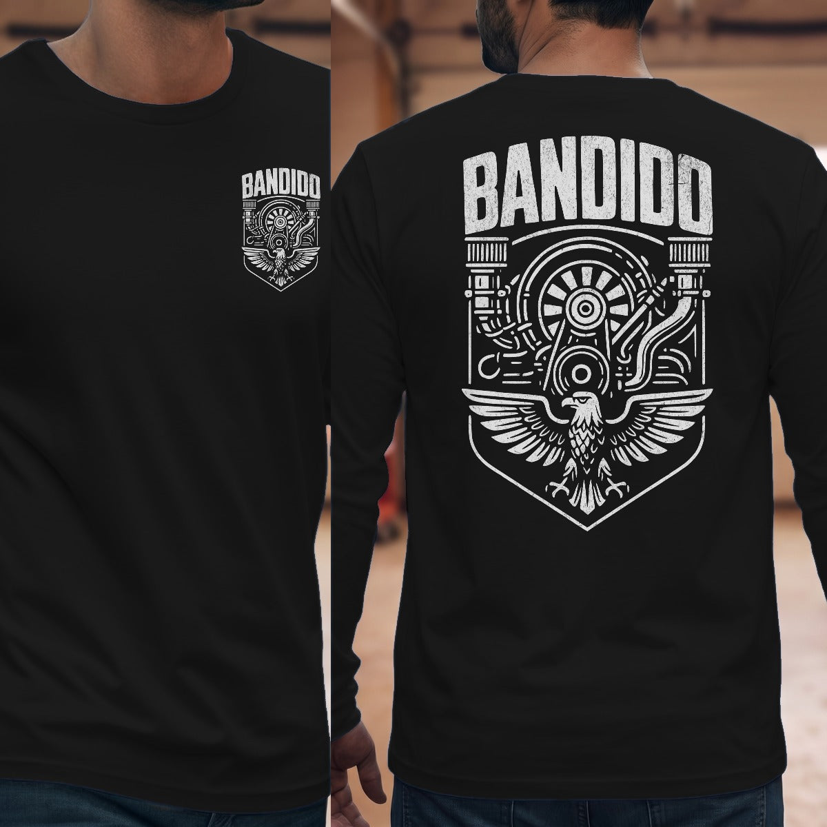 Black | Left Chest + Back