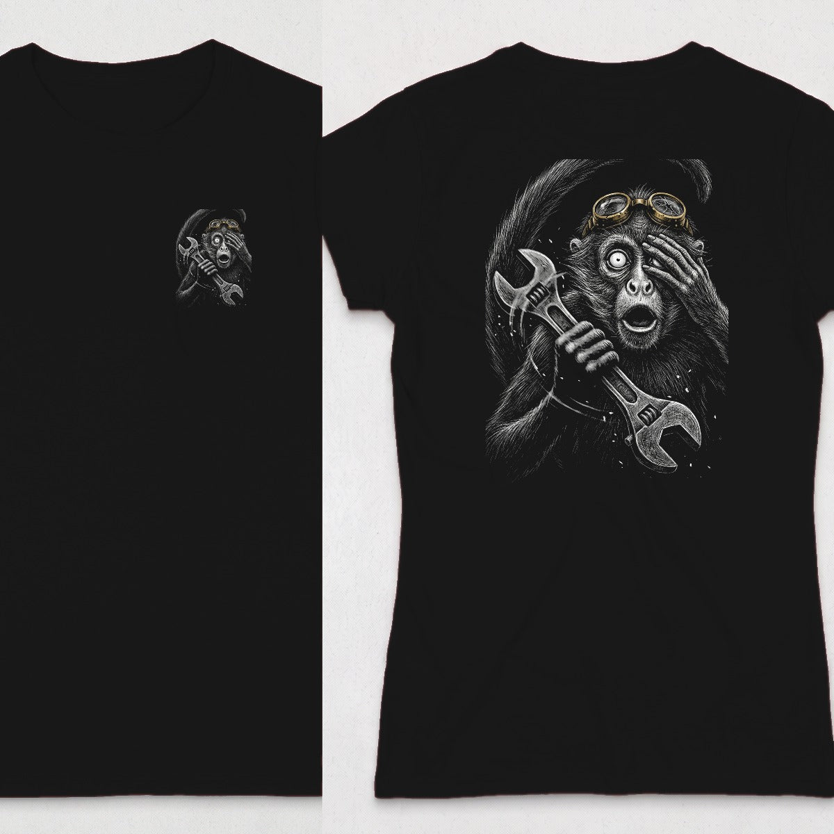 Black | Left Chest + Back