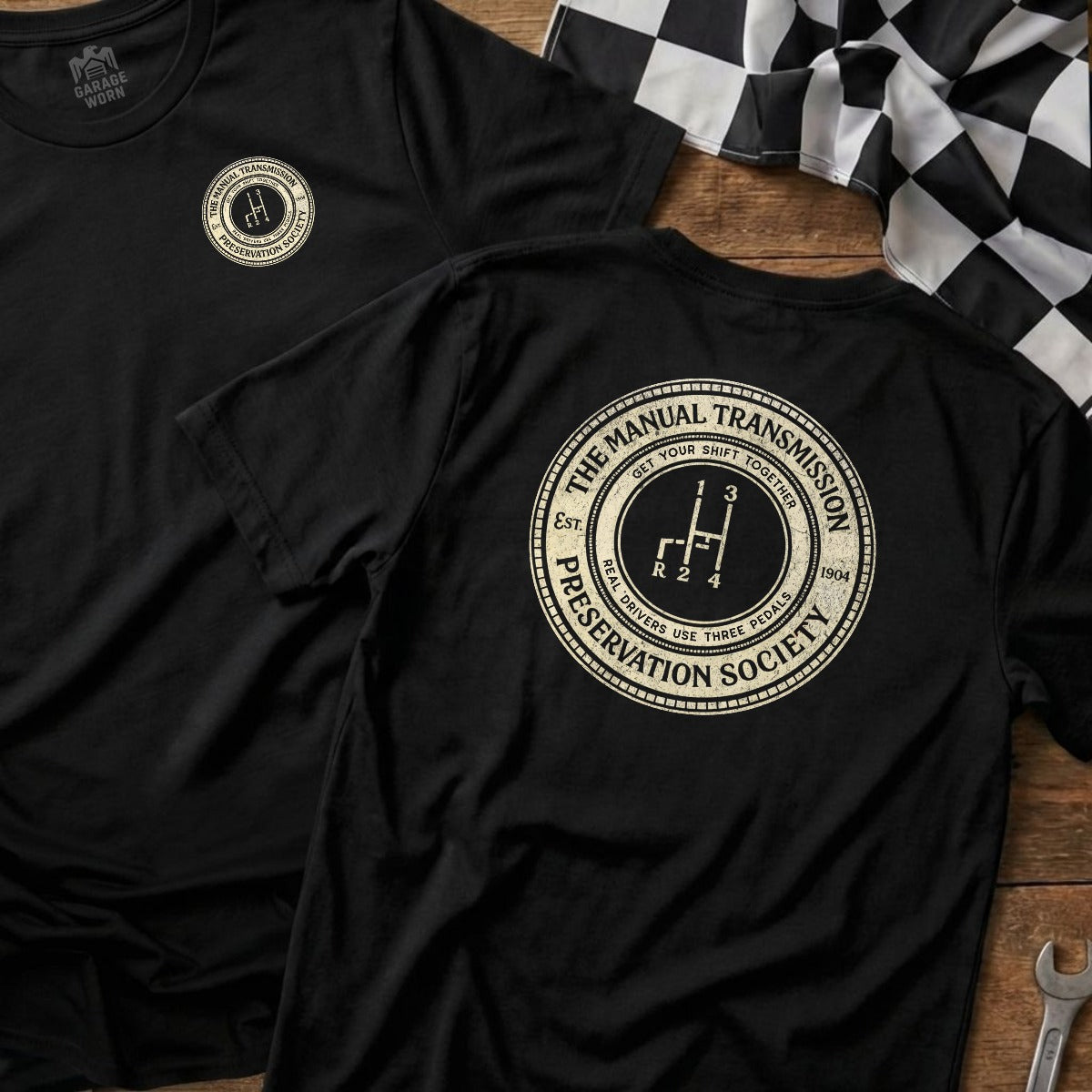 Black | Left Chest + Back
