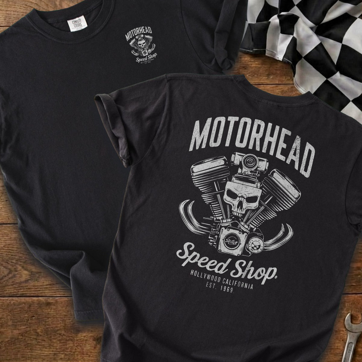 Black | Left Chest + Back