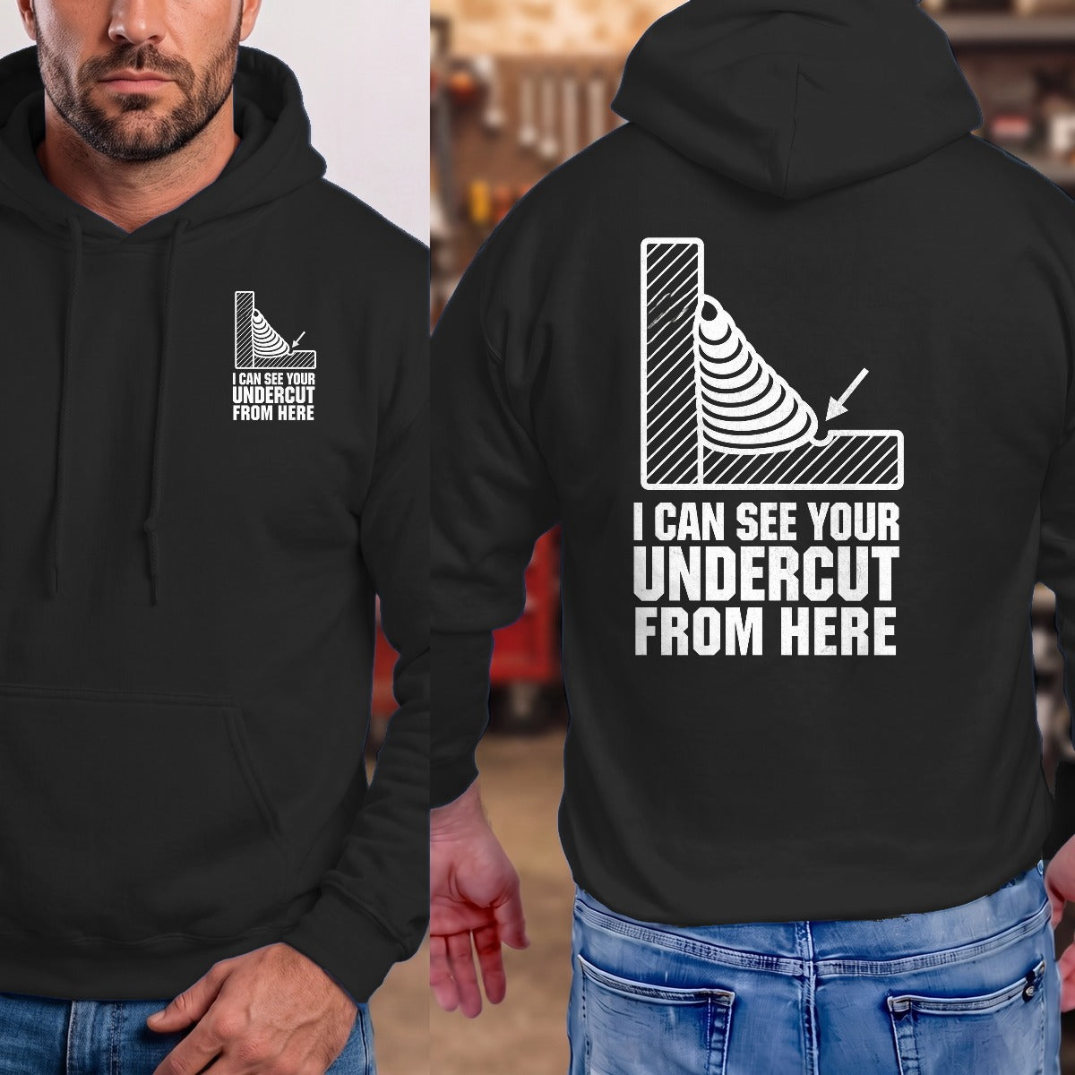 Black | Left Chest + Back