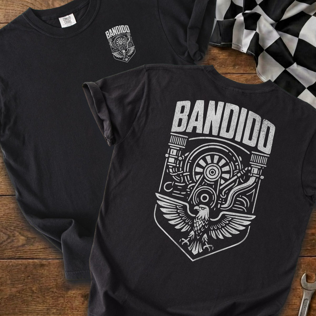 Black | Left Chest + Back