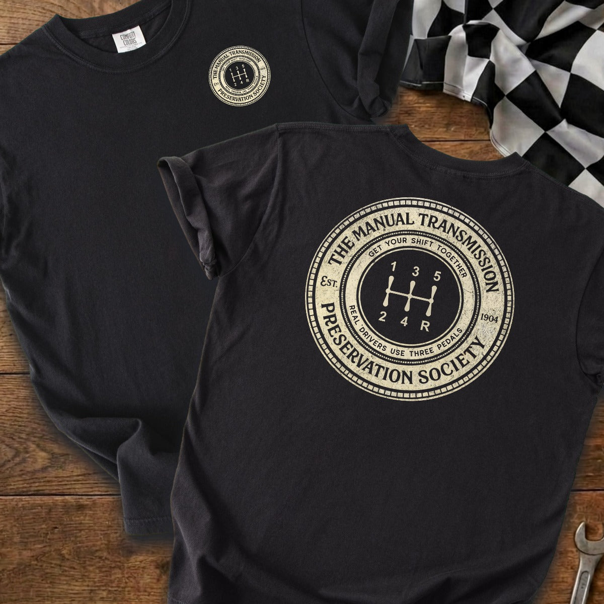 Black | Left Chest + Back