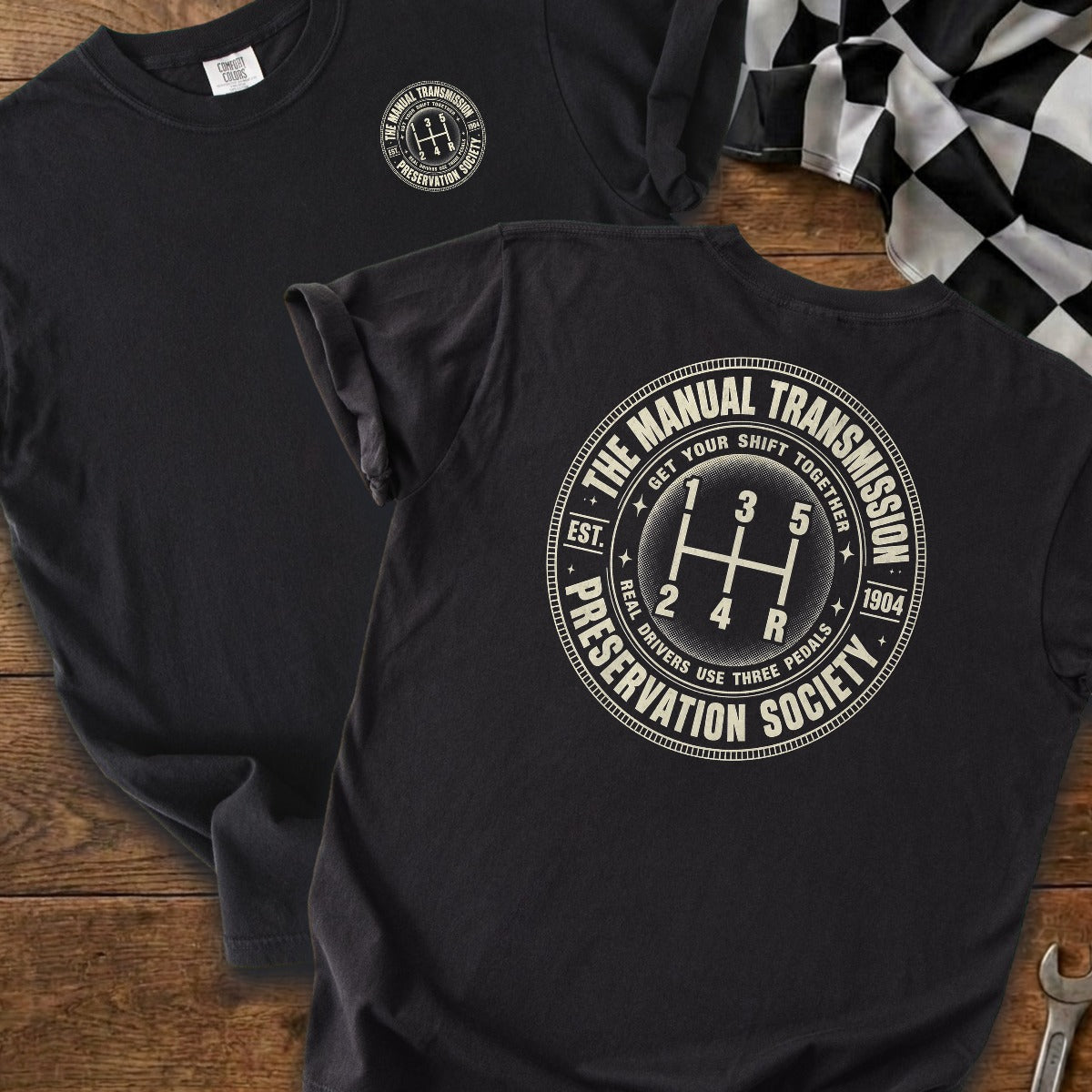 Black | Left Chest + Back