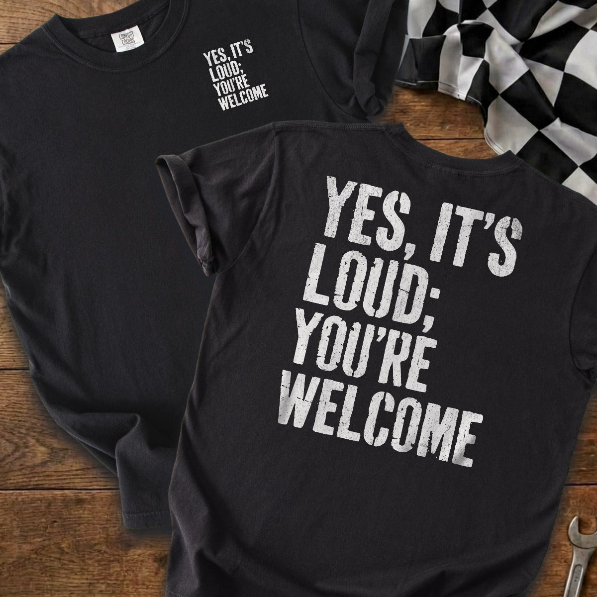 Black | Left Chest + Back