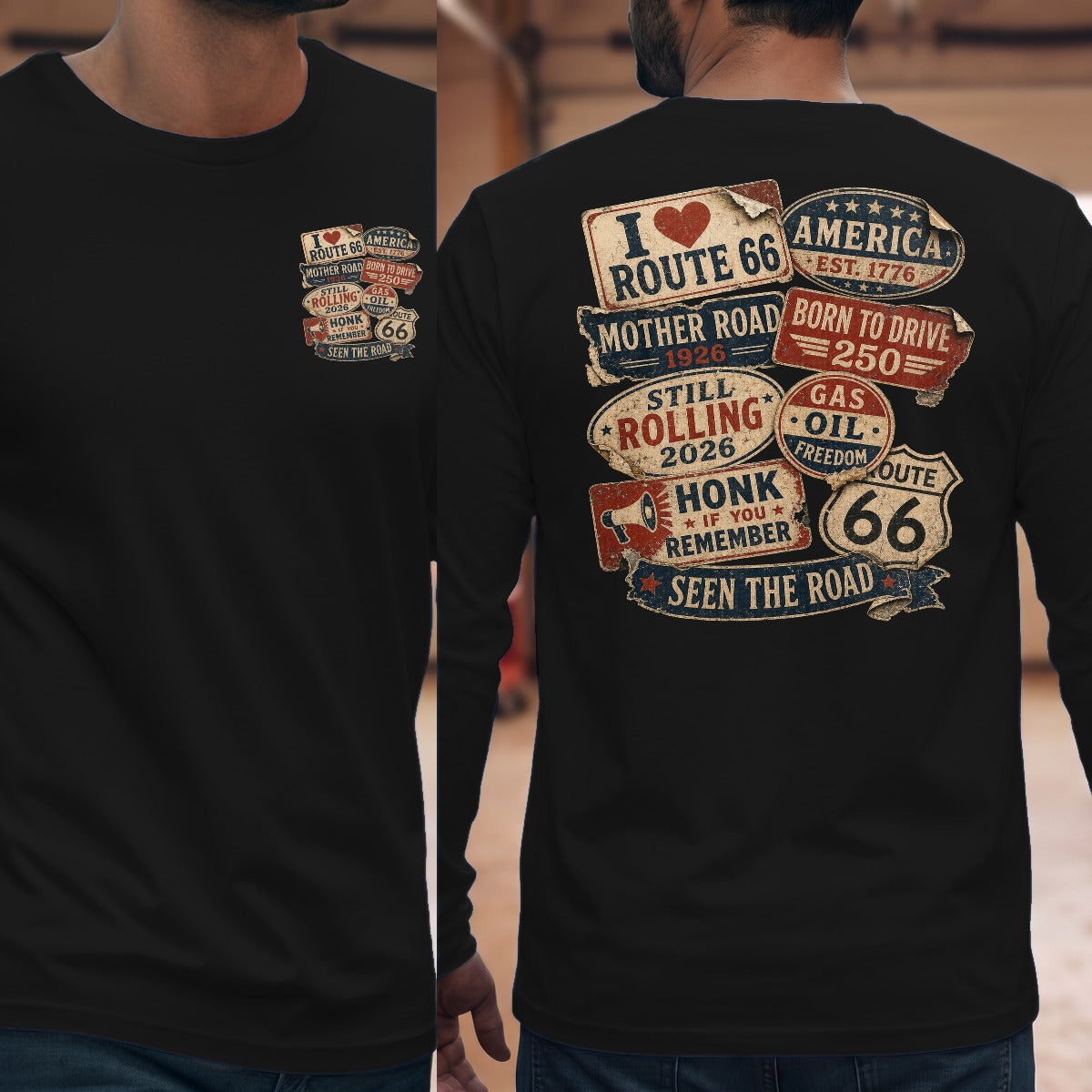 Black | Front & Back