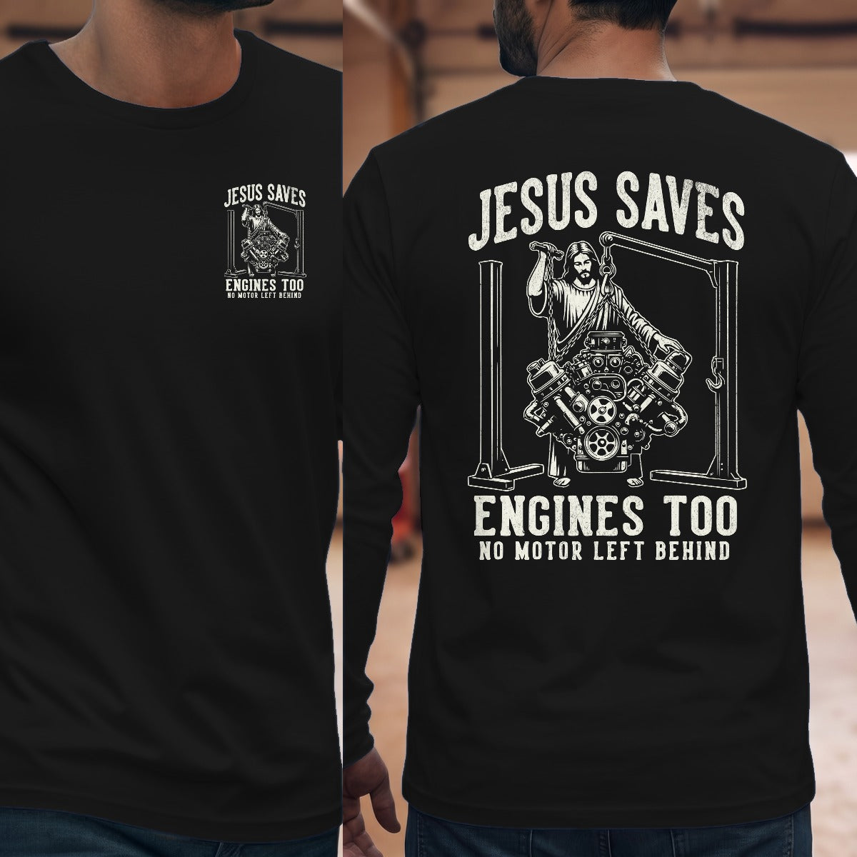 Black | Left Chest + Back