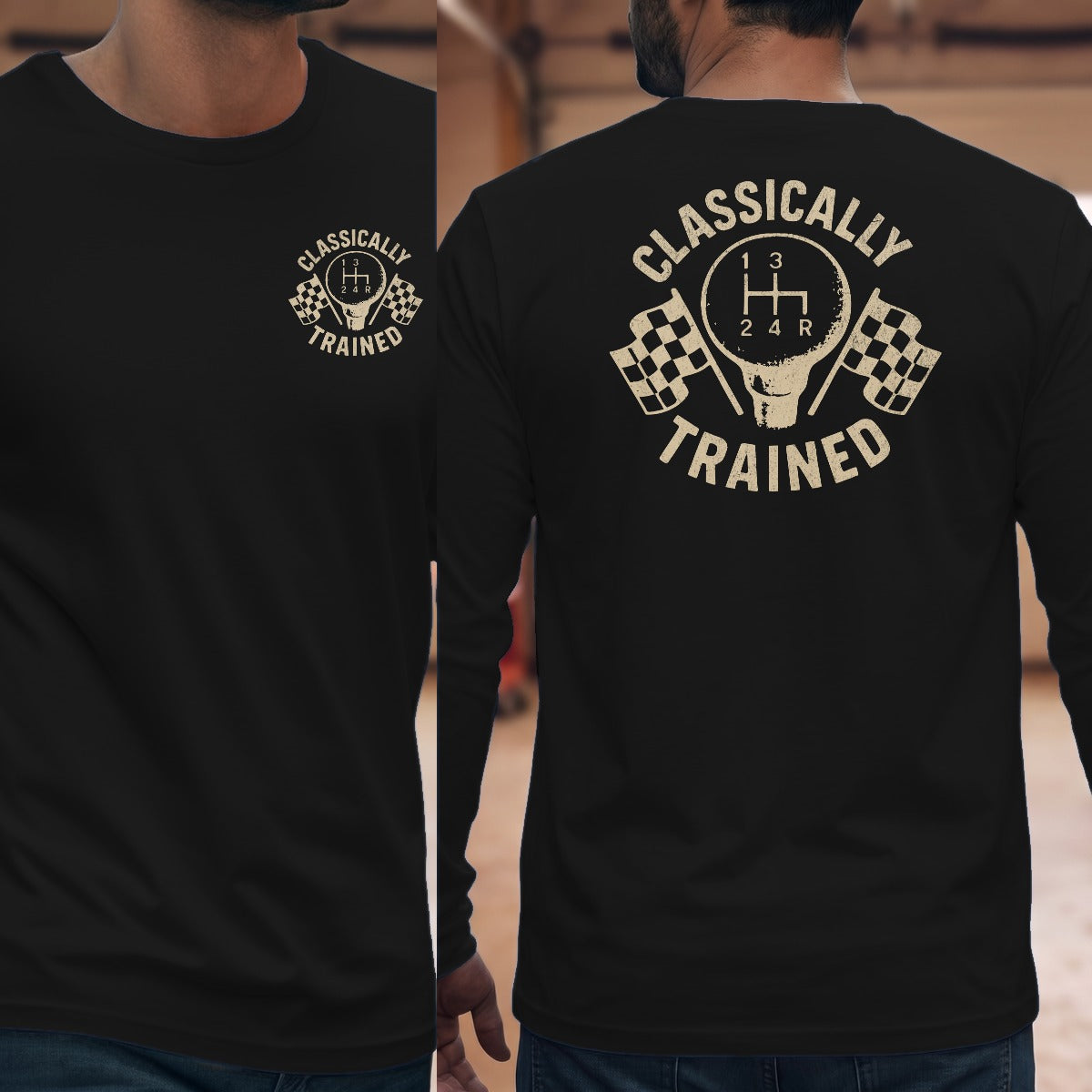 Black | Left Chest + Back