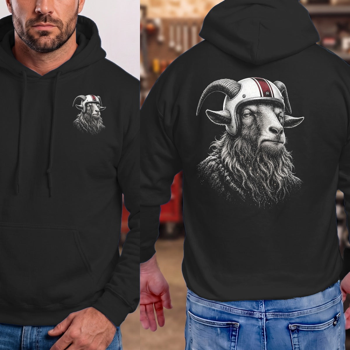 Black | Left Chest + Back