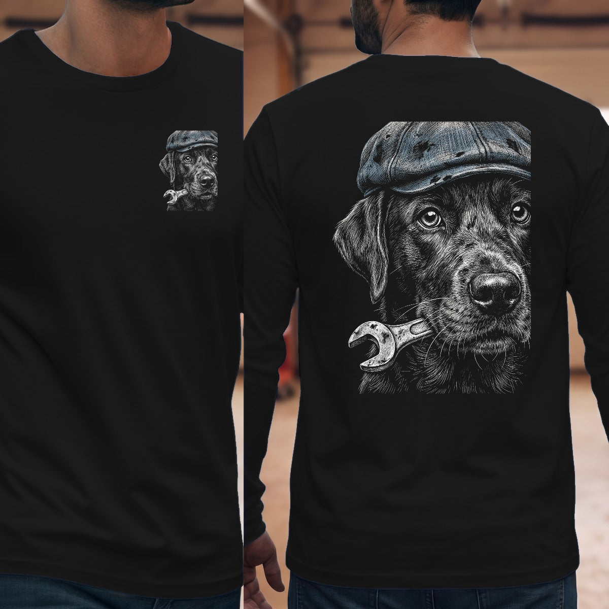 Black | Left Chest + Back