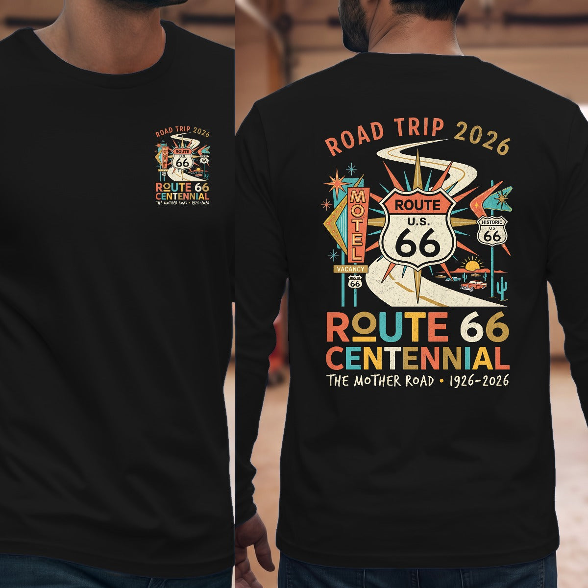 Black | Left Chest + Back
